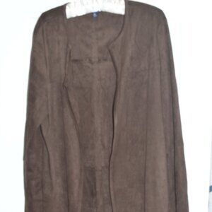 TRAVELSMITH WARM BROWN SUEDE FEEL WOMANS JACKET XL